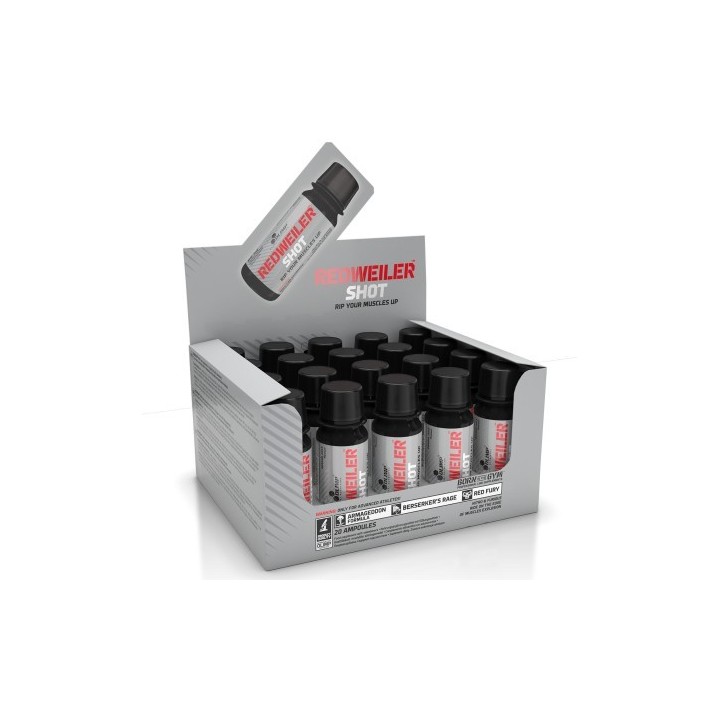 18 szotów PRZEDTRENINGÓWKI Olimp Redweiler shot 60ml