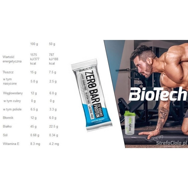 Biotech - Zero Bar 50g