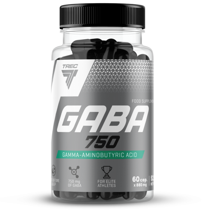 Trec GABA 750 60kaps | Lepszy Sen Relaks Regeneracja 