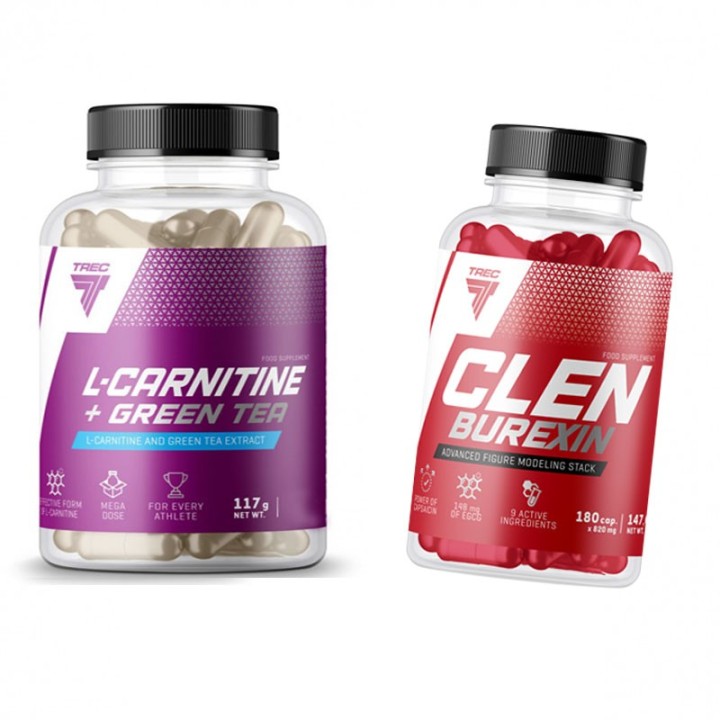 Trec - Clenburexin 180k + L-Carnitine Green Tea 180k