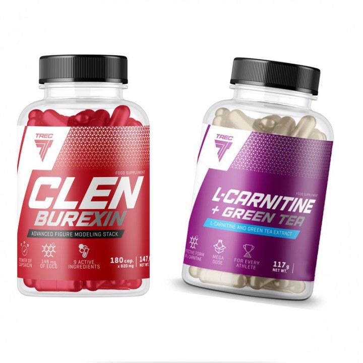 Trec - Clenburexin 180k + L-Carnitine Green Tea 180k