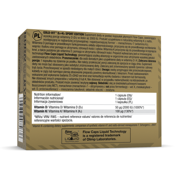 Olimp Gold-Vit D3+K2 30 kaps