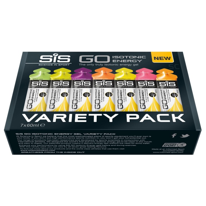 SiS Go Isotonic Energy Gel 60ml mix smaków variety