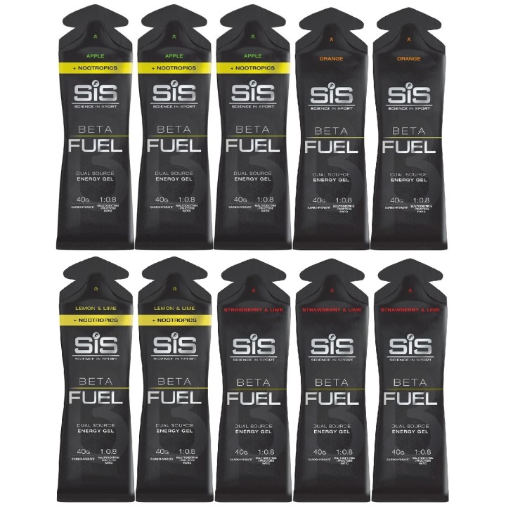 SIS ŻEL ENERGETYCZNY 10x60ml BETA FUEL + NOOTROPICS