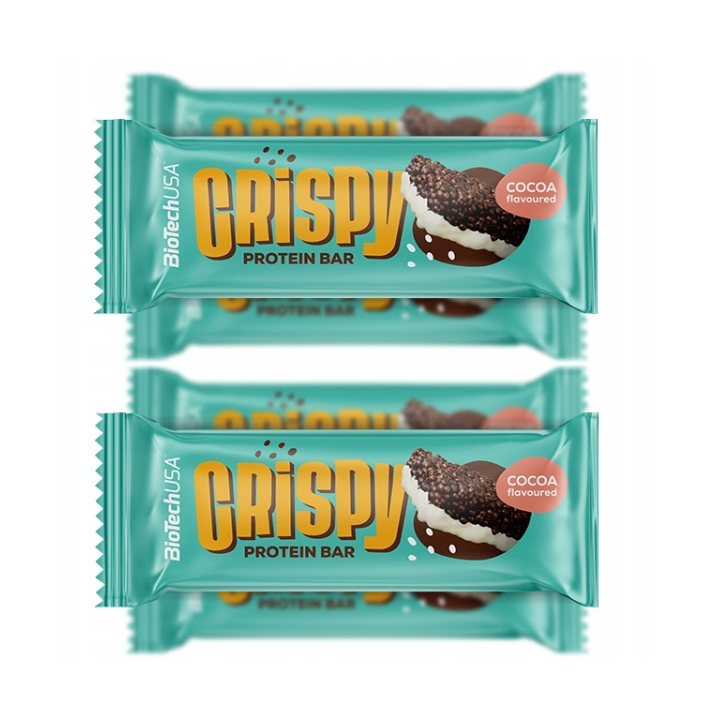 Biotech Crispy Protein Bar Chrupiący Baton 6 sztuk