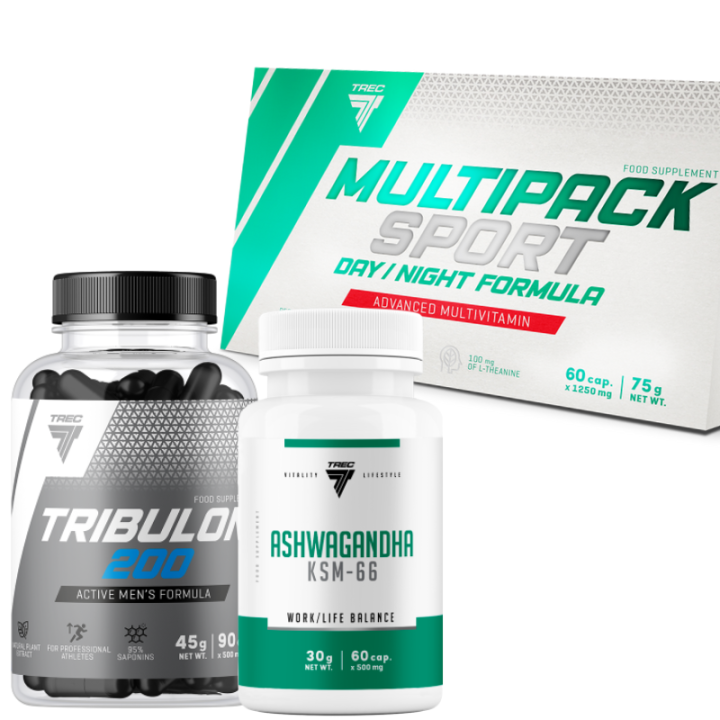 Trec - Multipack Day/Night 60k + Ashwagandha Max 60k + Tribulon Black 60k + Pillbox Gratis!