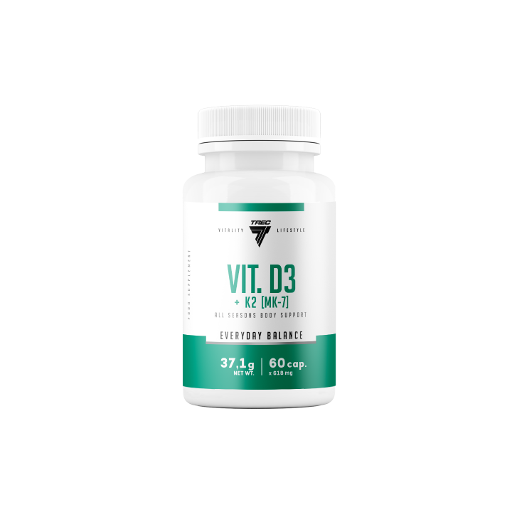 Trec Vitamin  D3 + K2 60kaps | Witamina D3 + K2