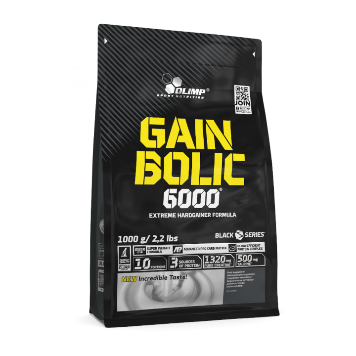 Olimp zestaw masa - Gain Bolic 2000g + BCAA Xplode 500g + Creatine Mega Caps 400k + Shaker Gratis!