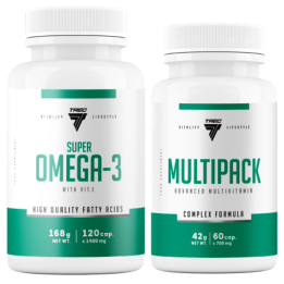 Trec | Witaminy i Minerały + Kwasy Tłuczczowe Omega 3 EPA DHA Zdrowie