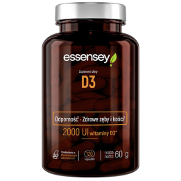 Essensey Witamina D3 2000 IU 120 kapsułek | Odporność