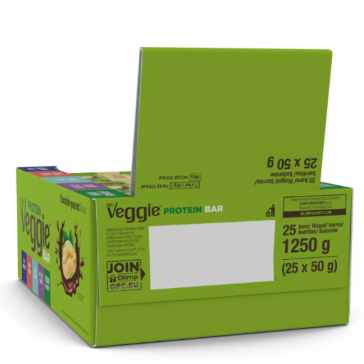 Olimp I'm Veggie Protein Bar - 25 x 50 g | Wegański baton proteinowy