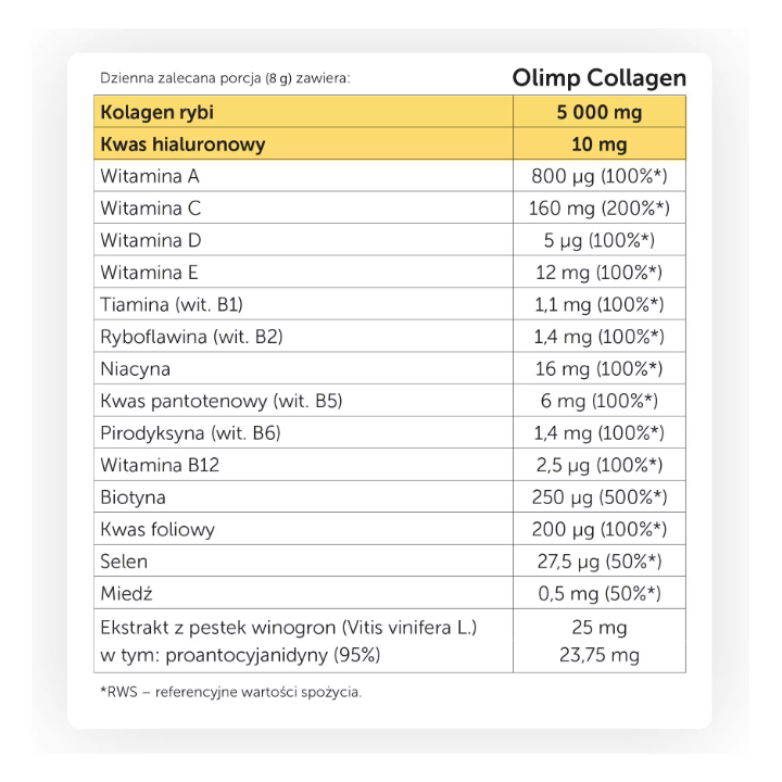 Olimp Collagen Kolagen 240g | smak ananasowy