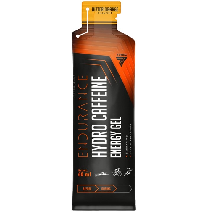Trec Hydro Caffeine Energy Gel 12x60g | Żel energetyczny z kofeiną i sodem