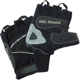 Trec - Rękawice Gel Shock | Czarne rękawice sportowe