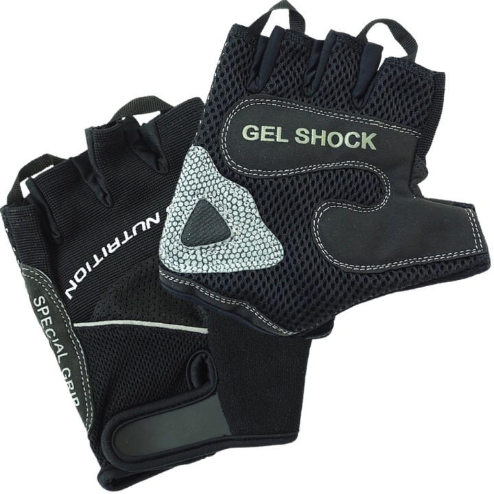 Trec - Rękawice Gel Shock | Czarne rękawice sportowe
