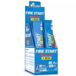 Olimp Fire Start + BCAA 20x36g | Żel energetyczny