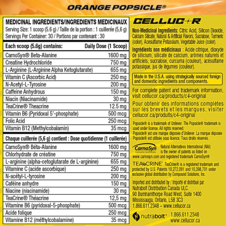 Cellucor C4 Original 390 g | AAKG PRZEDTRENINGÓWKA