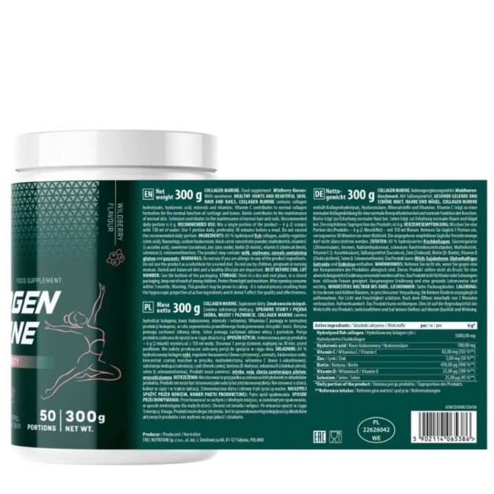 Trec Collegen Marine 300g | Owoce Leśne Kolagen