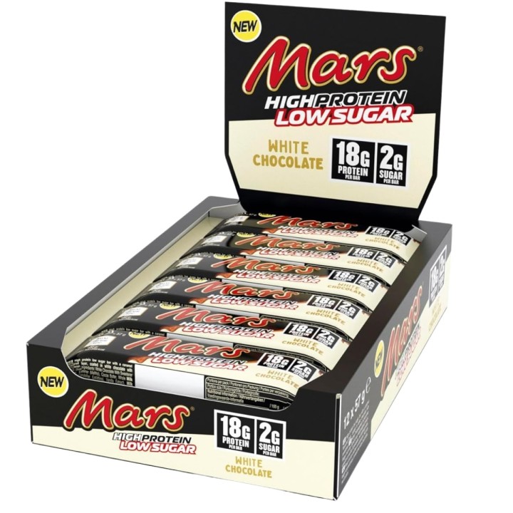 Mars Hi Protein Bar Low Sugar 57g | Biała Czekolada