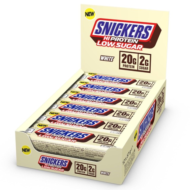 Baton Snickers Hi Protein White Low Sugar 57g