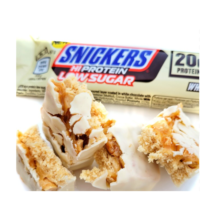 Baton Snickers Hi Protein White Low Sugar 57g