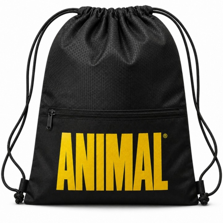 Animal Drawstring Backpack Black&Yellow Worek na siłownię